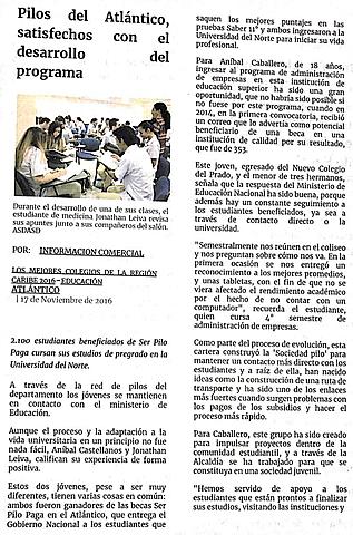 Pilos del Atlántico, satisfechos con el desarrollo del programa