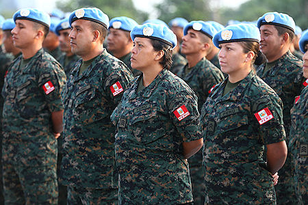 Intervención de los cascos azules