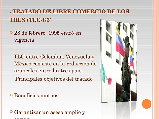 Tratado de Libre Comercio México, Colombia y Venezuela
