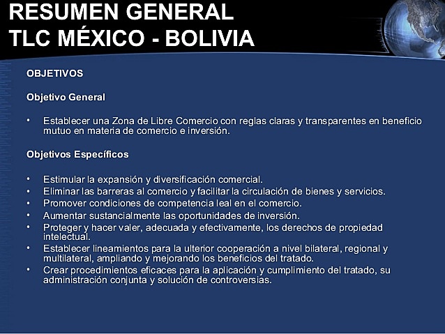 tratado entre Estados Unidos Mexicanos y la República de Bolivia
