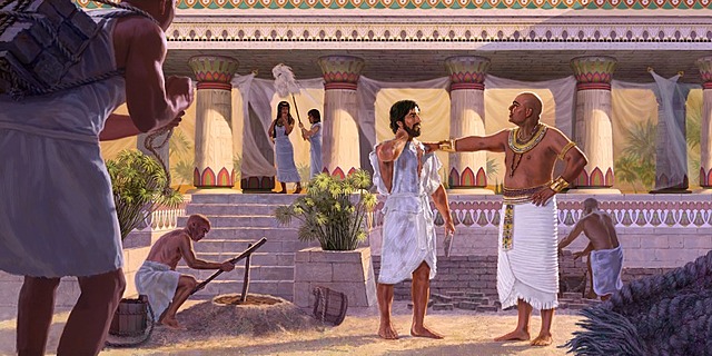 en Egipto el señor hizo prosperar a jose y el llego a ser mayordomo en la casa de potifar