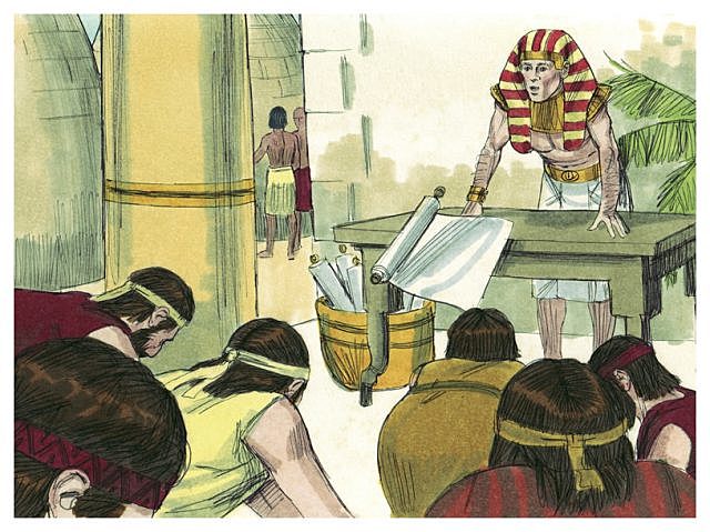 Los hijos de Jacob bajan a Egipto