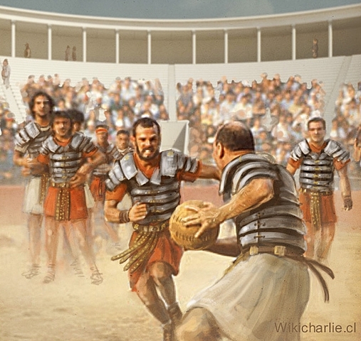 los romanos y el rugby