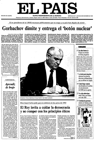 Dimisión de Gorbachov