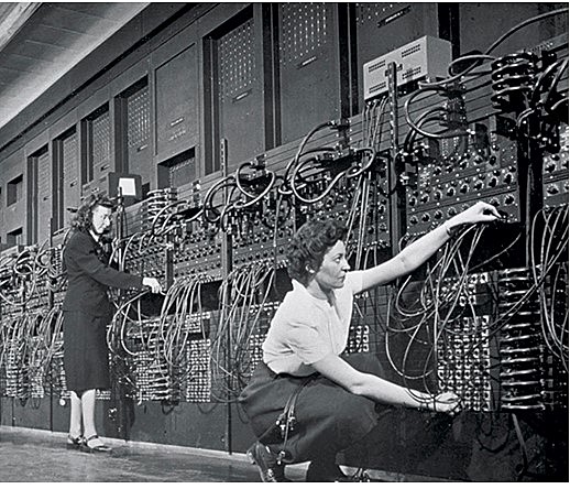 ENIAC, la primera computadora digital.