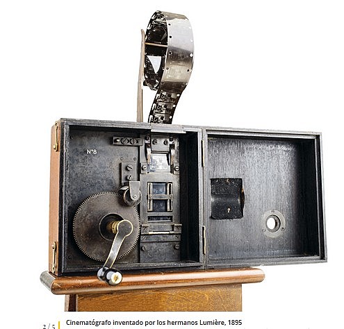 Cinematógrafo inventado por los hermanos Lumière