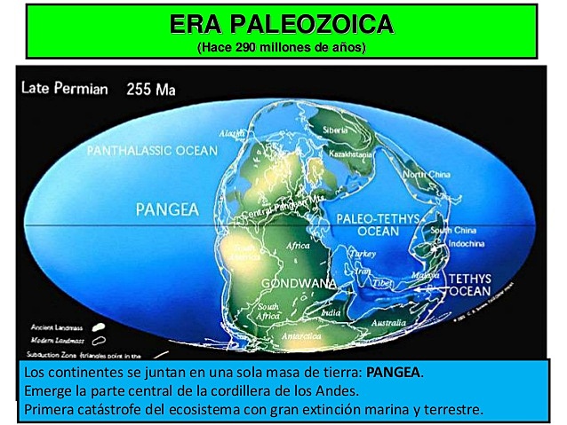 La tierra en la era paleozoica