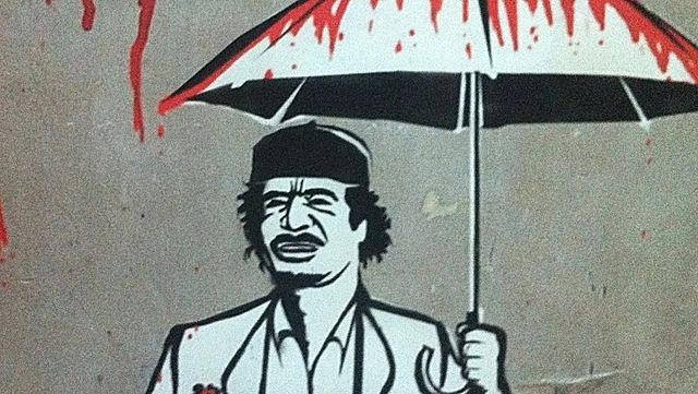 Rebel art Muammar Gaddafi