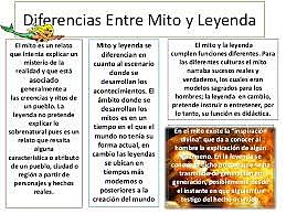 Diferencias entre mitos y leyendas