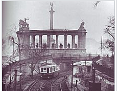 Primera linea de pasajeros de la locomotora a vapor