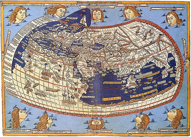 Latitudes y longitudes (Ptolomeo)