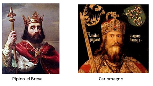 LA PARTICIPACION DE PIPINO Y CARLOSMAGNO