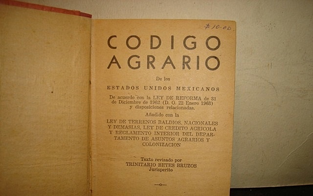 PRIMER CÓDIGO AGRARIO