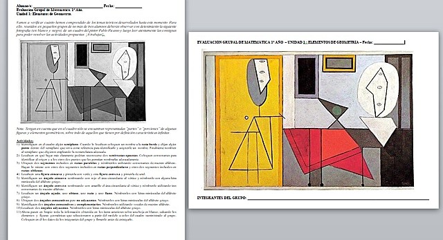Evaluación grupal - 1° Año - Geometría