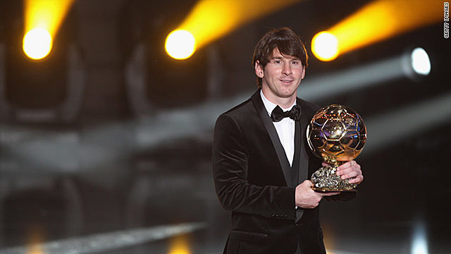 Messi gets his firsts balon d'or