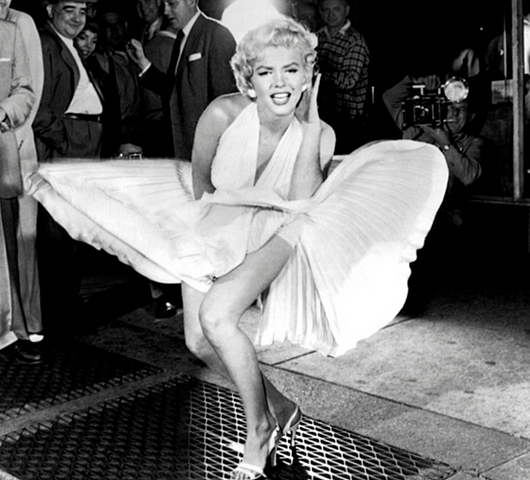 Het rokje van Marilyn Monroe