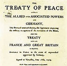 Treaty of Versalles League of Nations (Europe and the worlds)