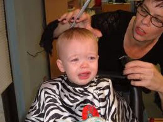 first hair cut