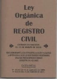 Ley de Registro Civil