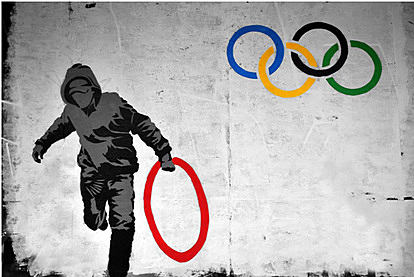 Stolen Olympics Rings