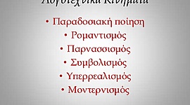 Timeline: Λογοτεχνικά ρεύματα
