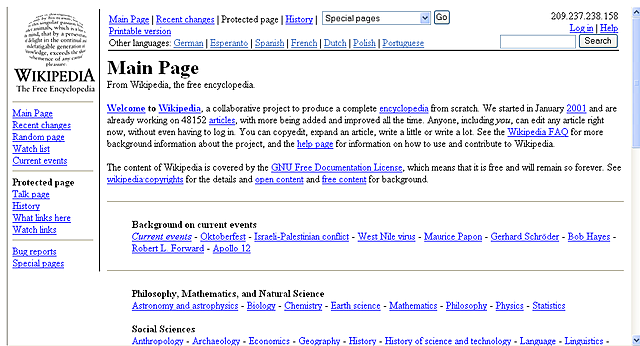 Se funda la Wikipedia