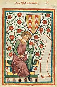Codex Manesse f249f, ca. 1305-1313, Konrad von Altstetten