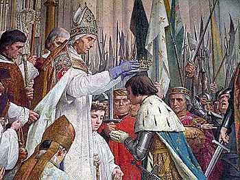 Coronación de Carlos I como emperador del Sacro Imperio Romano.