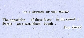 In a Station of the Metro (Ezra Pound)