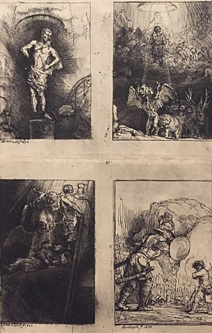 Daniëls visioen van de vier beesten