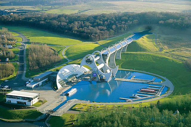 The Falkirk Wheel was completed in 2002, after 3 years of construction.The world's first and only rotating boat lift was designed by a team that was assembled by the British Waterways.