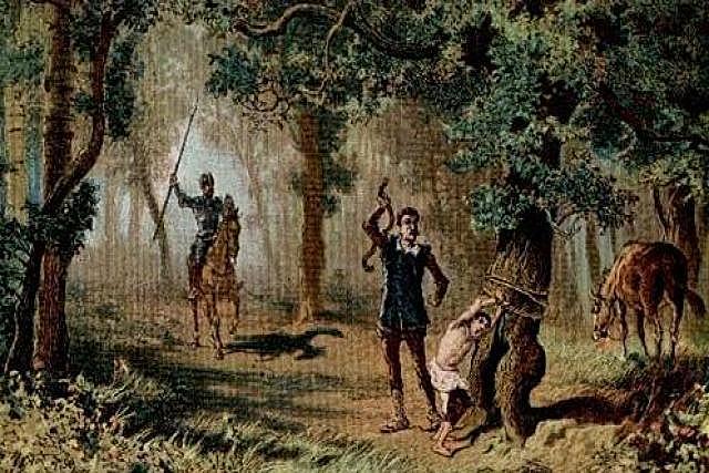 Juan Haldudo golpea a su criado