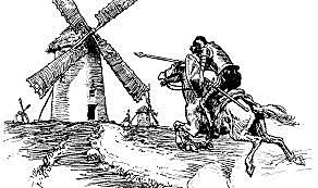 Los molinos con forma de gigante