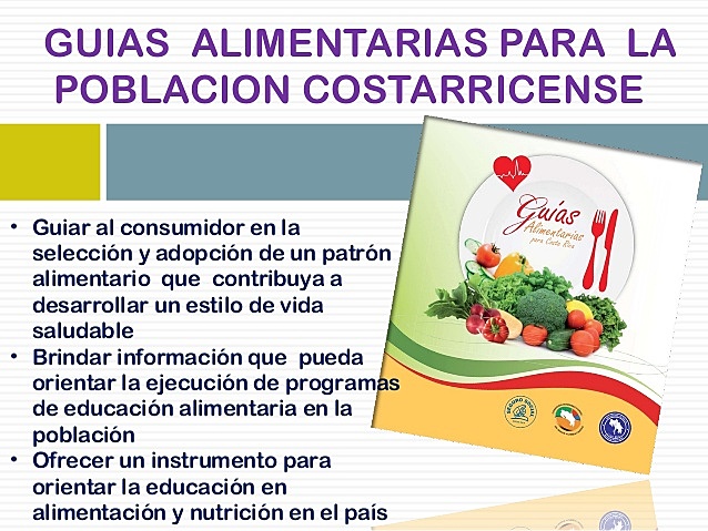 Guías Alimentarias y de actividad física para la población costarricense