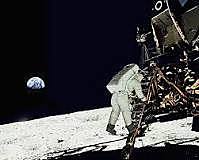 Llegada del hombre a la Luna.