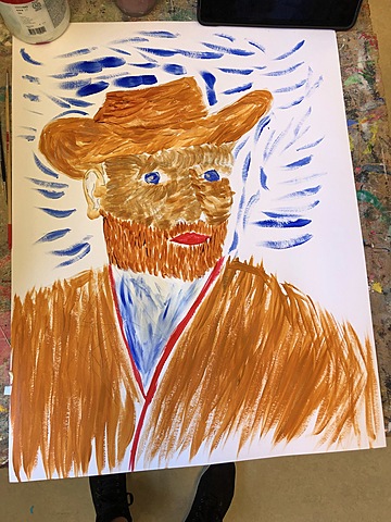 eigen gemaakt schilderij