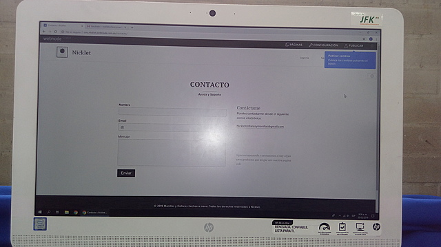 Creación de la pagina web