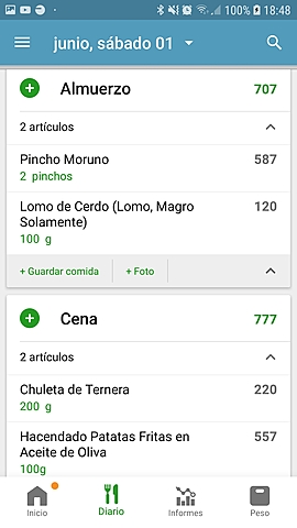 Día 3 (almuerzo y cena)