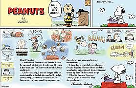 The comic strip Peanuts, by Charles M. Schulz, is first published