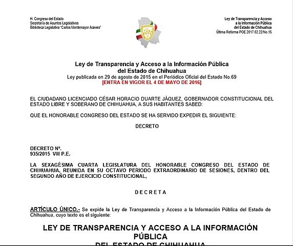 Leyes Estatales de Transparencia