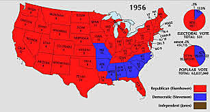United States presidential election, 1952: Dwight D. Eisenhower elected president, Richard Nixon elected vice president