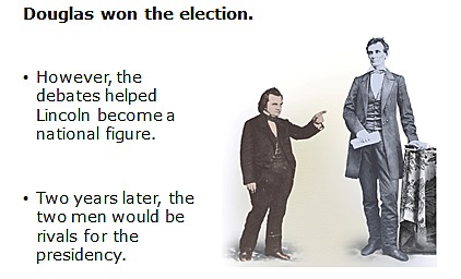 Abraham Lincoln and Stephen Douglas Debate 1