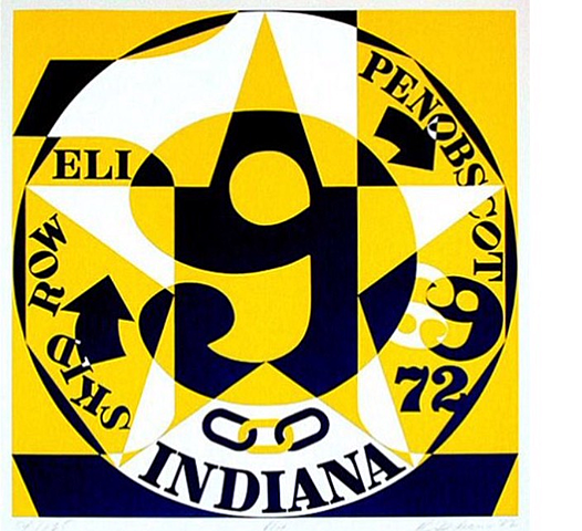 Zelfportret 1969 V/H Robert Indiana