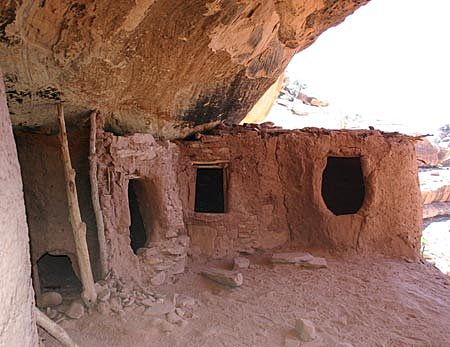 Anasazi Indians built pueblos in the area