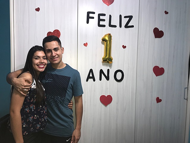 completei 1 ano de namoro
