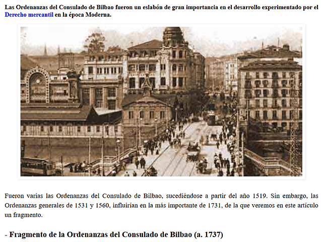 ORDENANZAS DE BILBAO