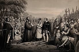 Pocahontas Marries an Englishman