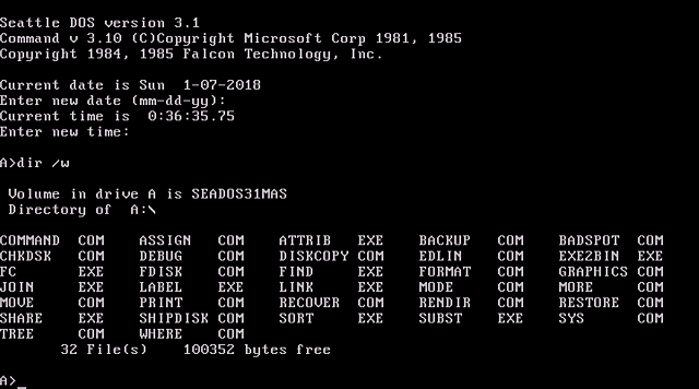 MS-DOS 3.1