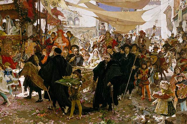 ERREGE-ERREGINA KATOLIKOEK GRANADA KONKISTATU ZUTEN.