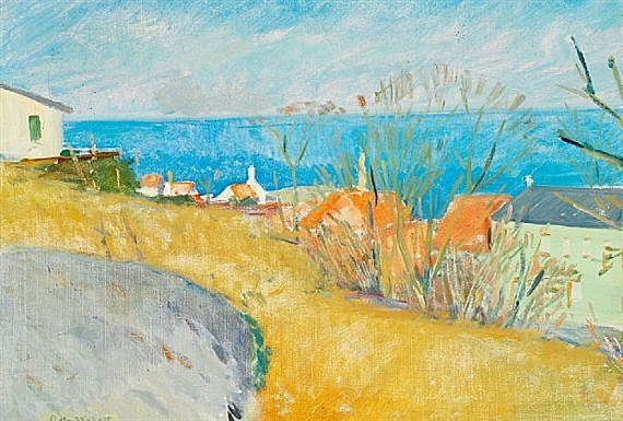 Landscape with view over the sea, Bornholm